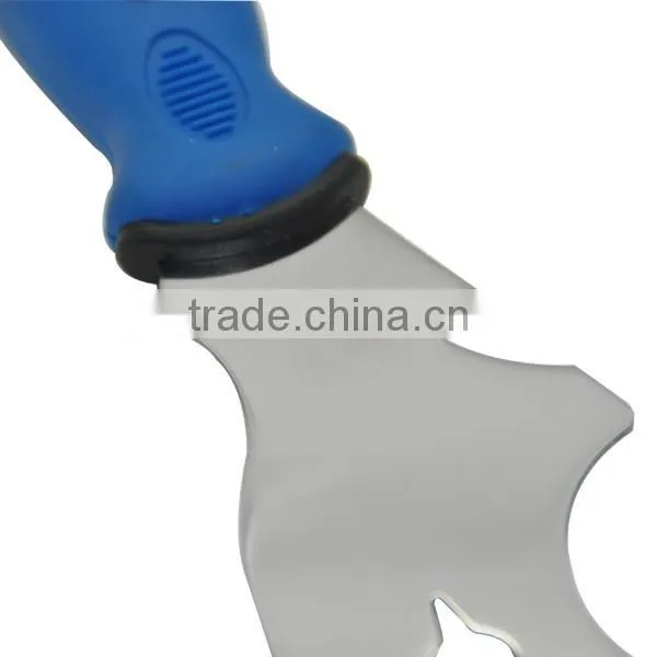 9-in- Scraper With Soft Grip Stainless Steel Blade Metal End Cap Putty Knife Scraper photo-4