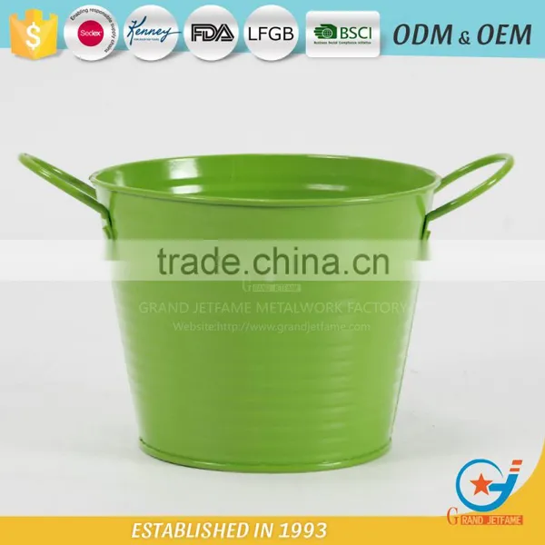 Powder Coated Unique Iron and Zinc Garden Embossing Watering Flowers in Pots Decorative Outdoor Pots Rose Flower Pot photo-2