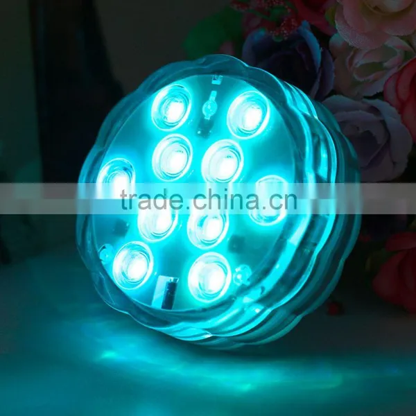 1Pc Remote Control RGB 10LED Multi-function Underwater Light For Diving/fish Lamp photo-3