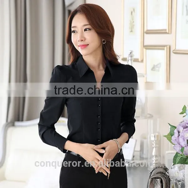 New Design Made to Measure Multiple Color Shirt for Business Women photo-4