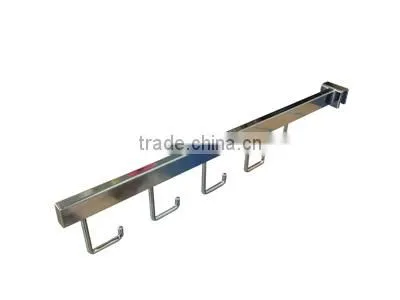 Metal Waterfall Powder Coating Wall System Post 5 Hooks Faceout Slatwall Bracket photo-2