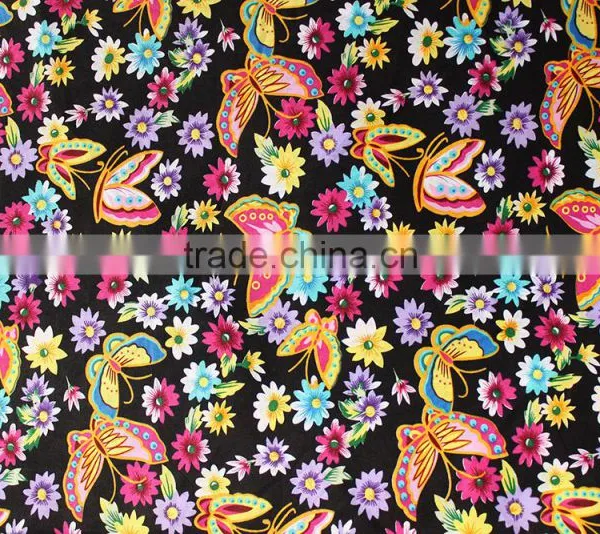 Small Floral Pattern Children Kids Clothing Textile Bulk Wholesale Pure Cotton Woven Fabric photo-5