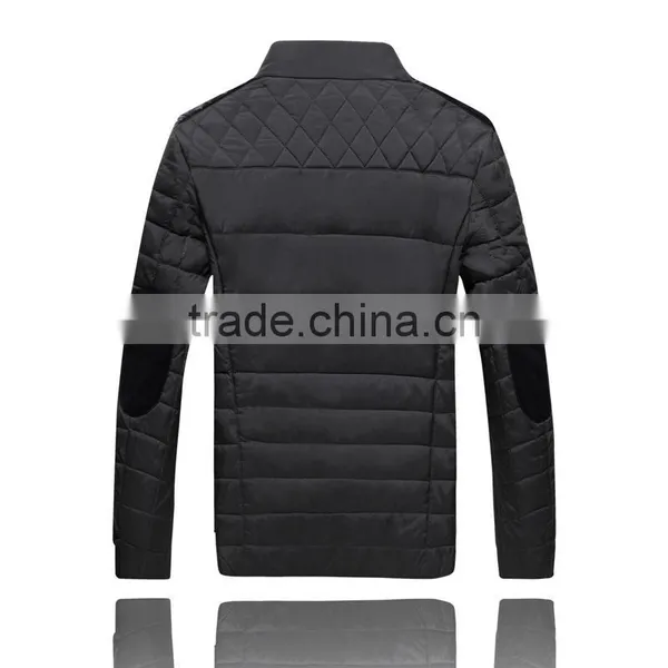 Custom New Design Fashionable Full Zipper Closure Cotton Padded DownJackets Blank Plain Mens Bomber photo-2