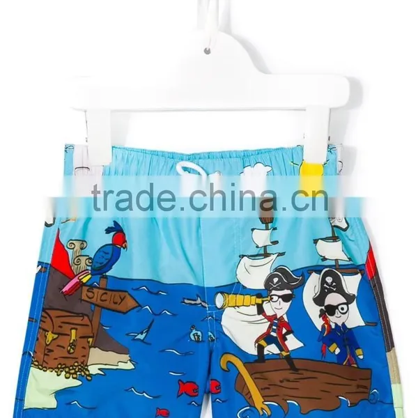 Hot Sale Summer Little Baby Boys Print Swim Shorts Custom Beach Board Shorts Swim Trunks Wholesale photo-4