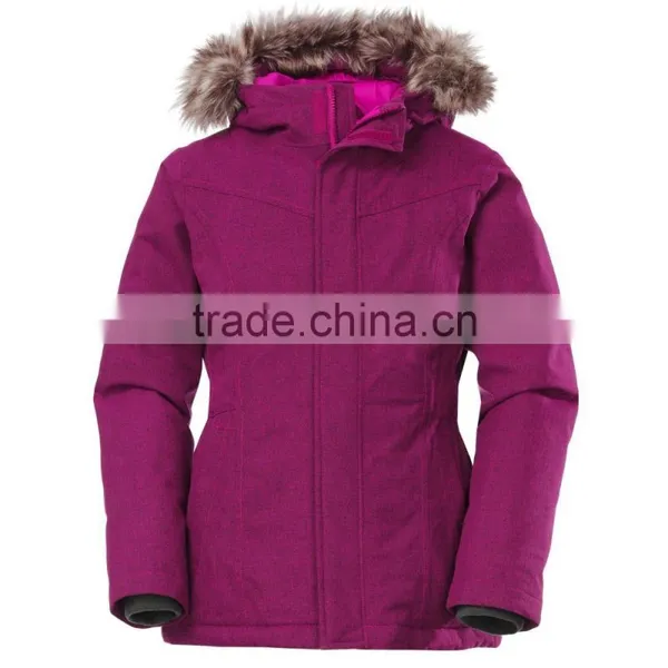 High Quality Waterproof Kids Faux Fur Parka With Snap Hand Pockets and Inset Elasticized Waistbelt photo-6