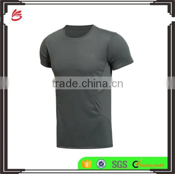 Custom Sport Wear Mens Dri Fit O-neck T Shirts for Running/jogging and Tennis photo-3