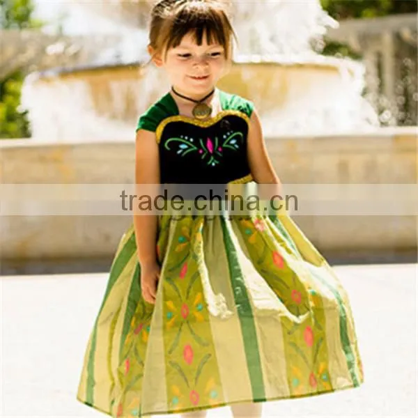 Frozen Anna Princess Dress Pretty Frozen Girls Dress Evening Dress New Kids Wedding Party Cosplay photo-3