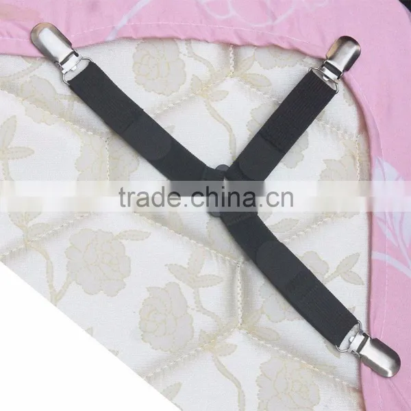 4 Pack Triangle Bed Mattress Sheet Clip Grippers Straps Suspender Fasteners Holder photo-3