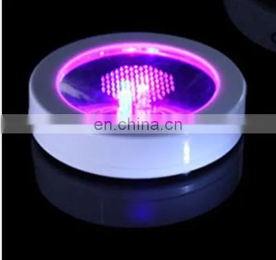ABS Material 3*AAA Battery Led Glow Coaster Led Bottle Pads photo-2
