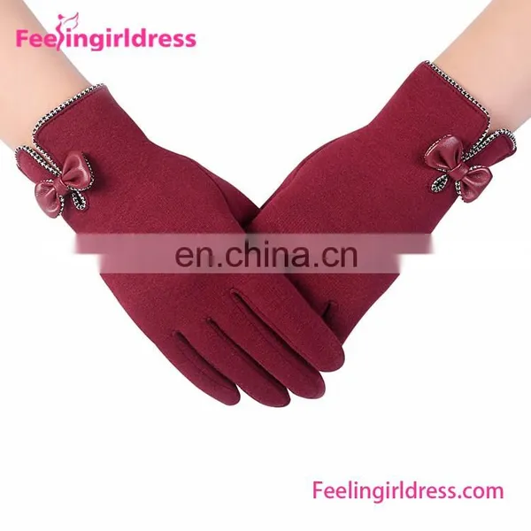 Factory Direct Sale 3 Colors Ladies Winter Gloves Touch Screen photo-2