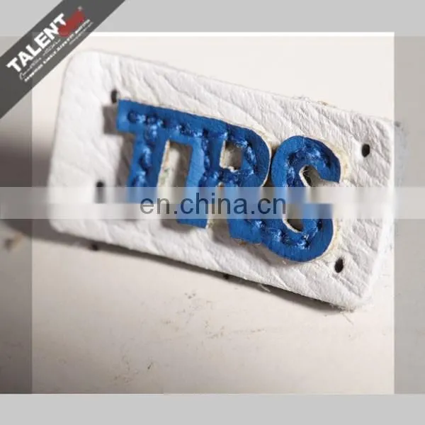 Custom Printed Leather Metal Logo Patch for Clothing photo-2
