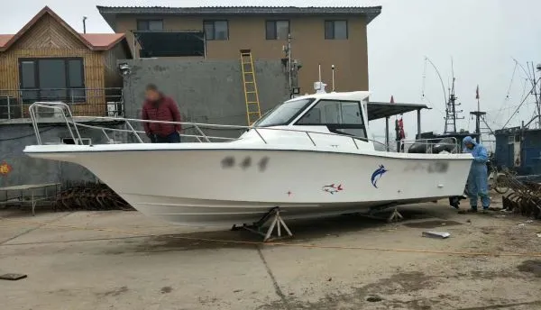 8.6m Fiberglass Boat With Twin Engines Fishing Boat photo-5