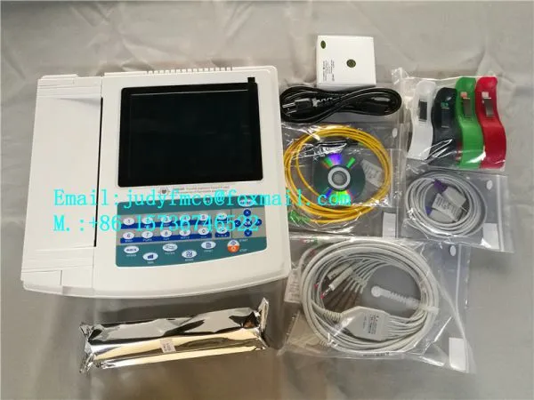 12 Channels ECG EKG Machine Electrocardiography Machine for Heat photo-4