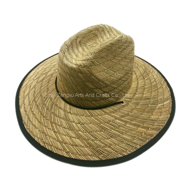 Custom Australia Men's Brands Straw Surf Hat Lifeguard Safari Straw Hat Sombrero Straw Hat Wholesale photo-4