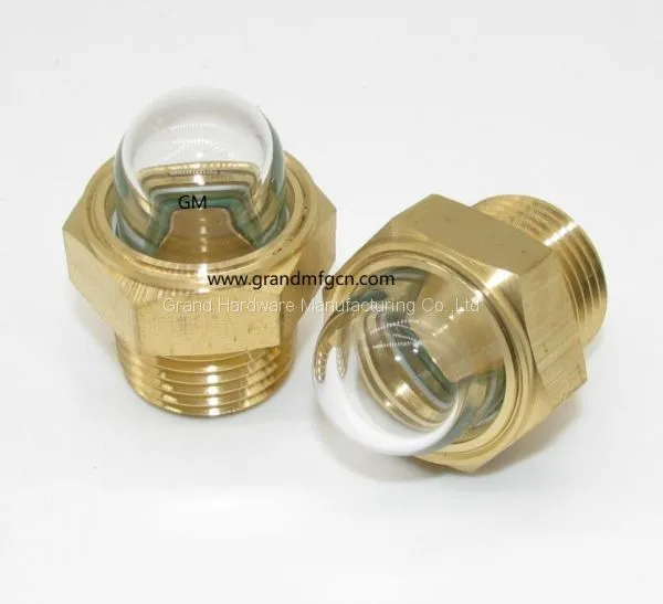 Brass Domed Oil Level Glass Sights for Radiators NPT Pipe Thread 1/2 photo-3