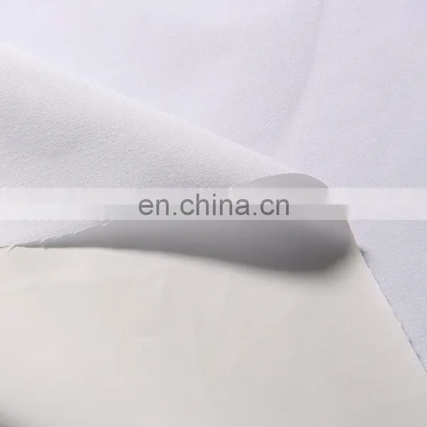 100% Polyester 70gsm Plain Microfiber Pongee Fabric Waterproof PUL Fabric Laminated With TPU Wholesaler photo-3