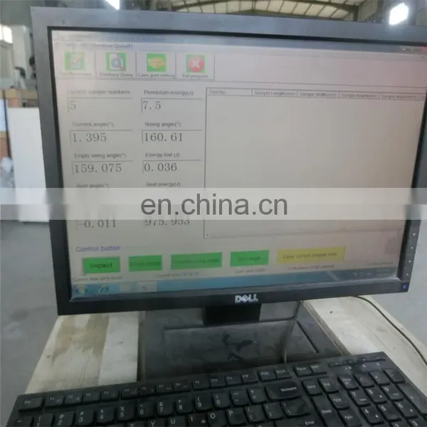 50J Computer Control Plastic Charpy And Izod Impact Testing Machine For GFPA FRP Ceramics Cast Stone photo-4