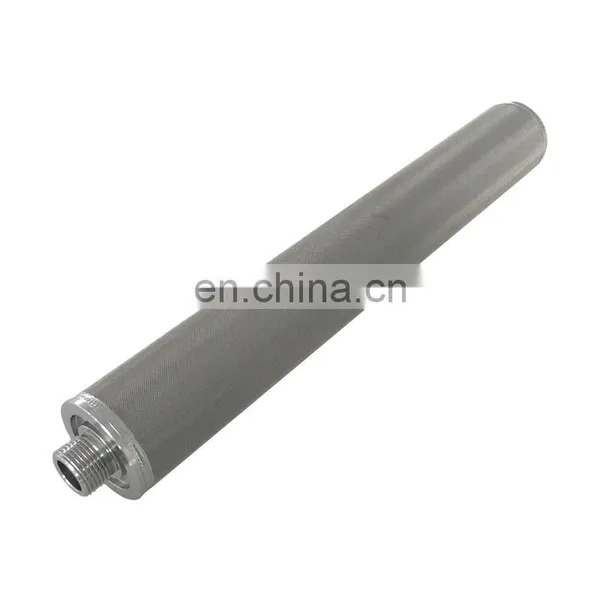 Metal Cylinder Filter Stainless Steel Water Filter Sintered Felt Tube Filter Cartridge photo-2