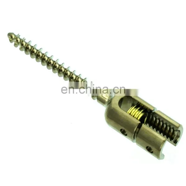 CE & ISO Marked Spinal Pedicle Screw Medical Titanium Monoaxial Reduction Screws Orthopedic Surgical Spine Implants photo-2