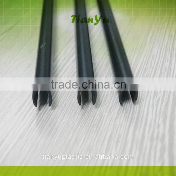Pvc Steel Wire Reinforced Pipe With Color Strips/half Hard Round Tube Black Color photo-2