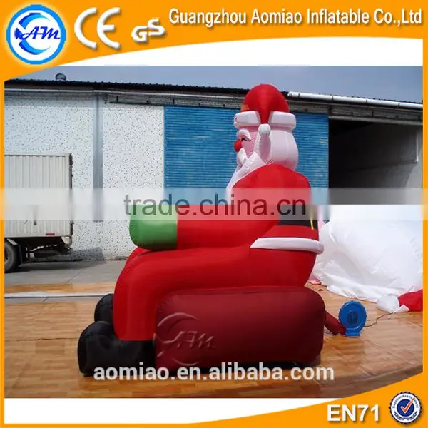 2016 Inflatable Christmas Decoration Inflatable Santa in Chair photo-2