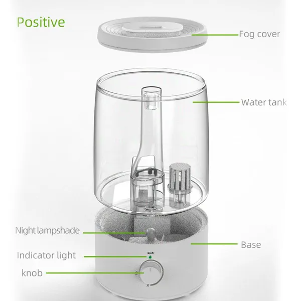 Air Humidifiers Wholesale Fast Delivery 12pcs/carton 3.5L Color Changing Essential Oil Diffuser Air Humidifier photo-5