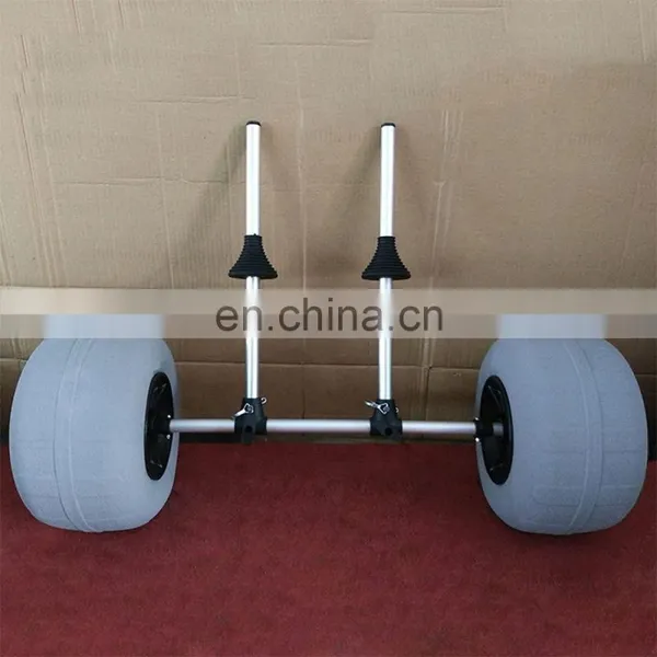 UICE Trolley Sit on Top Kayak Portable Aluminum Cart Fishing Kayak Trolley Beach Trolley Cart With Balloon Tires photo-4
