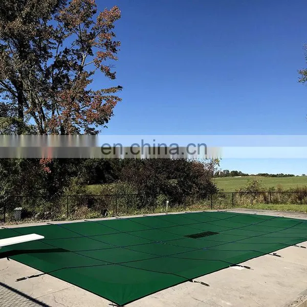 16' x 32' Rectangle in Ground 190g Green 5'x5' Grid Polypropylene pp Net Safety Swimming Pool Mesh Winter Pool Cover photo-5