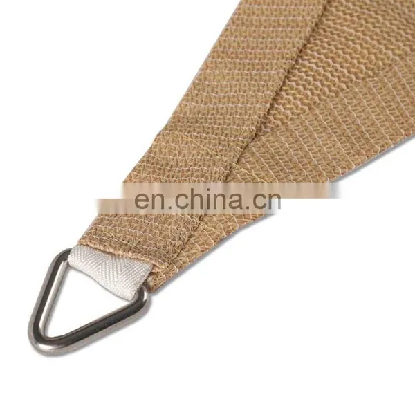 Beige Color 3.6M*3.6M*3.6M 180gsm 95% Sun Shade Sail photo-5