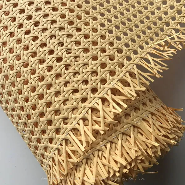 Different Colors and Sizes Plastic pe Rattan Cane Webbing Rolls Materilas for Cabinet Door Led Shade Furniture