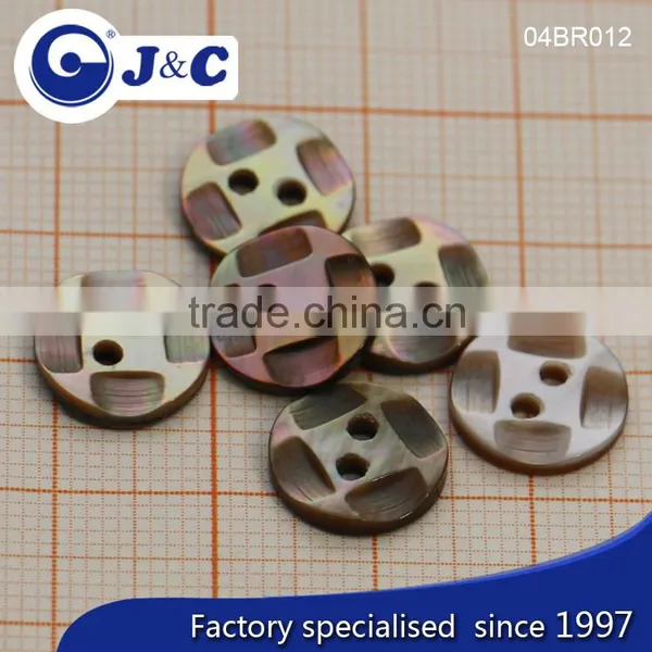 J&C Brown MOP Shell Buttons,pearl Shell Buttons for Fashion Shirt.BR010, BR012 photo-3