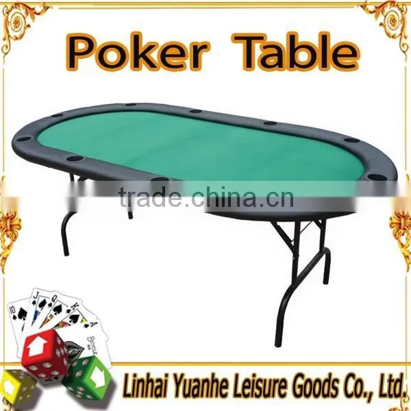 High Quality Deluxe Poker Table With Iron Leg/7ft Texas Holdem Poker Table