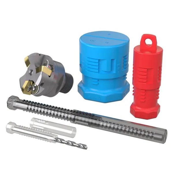 Beckett Milling Cutter Drill Bits PP Transparent Locking Plastic Twist Round Telescopic Packaging Box