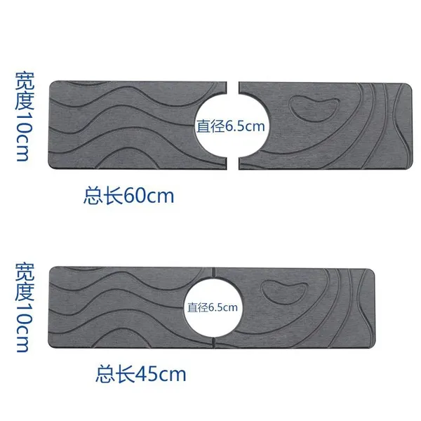Absorbent Quick Dry Diatomite Stone Kithcen Sink Faucet Mats Factory photo-5