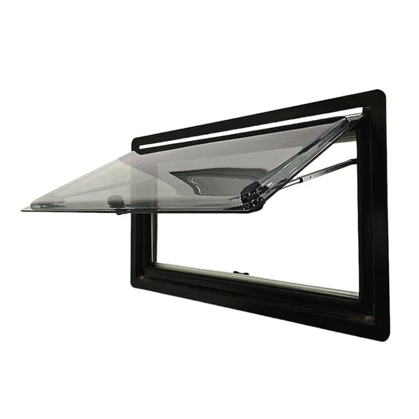 MAYGOOD MG16RW 500x350mm RV Motorhome Caravan Aluminum Side Window With Curtains and Blinds