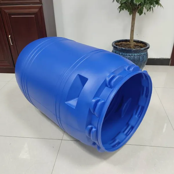 Manufacturer of 500mm Caliber Iron Clamps, 200-liter Large Wide-mouth Plastic Barrels With 230-kilogram Plum Blossom Lids photo-2