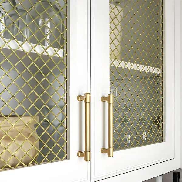 Special Offer: Bronze-colored Metal Decorative Mesh Partitions, Suitable for Hotels, Restaurants, and Elevator Curtain Walls. photo-4