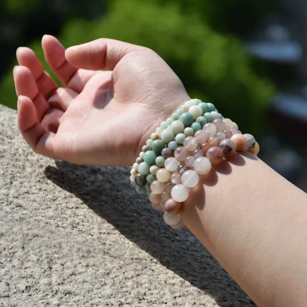 Hot Selling Handmade Natural Stone Bead Bracelet, Men's and Women's Layered Crystal Elastic Bracelet, Various Bracelet Accessories photo-4