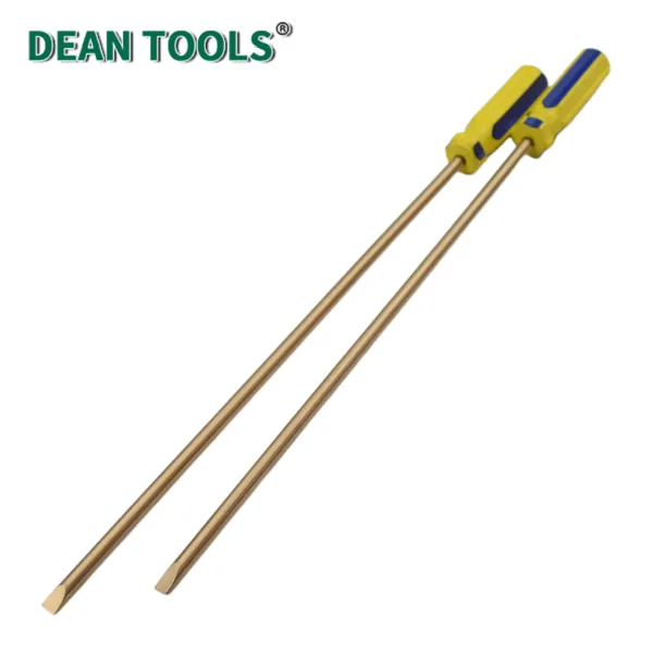 Non-Sparking Screwdriver,Aluminum Bronze,Strike Cap Go Through Screwdriver,Professional Striking Screwdriver photo-5