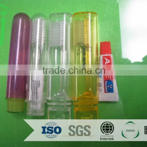 6g AME Toothpaste /airline Used Transparent Tooth Brush With Nylon Bristle With Cover photo-4