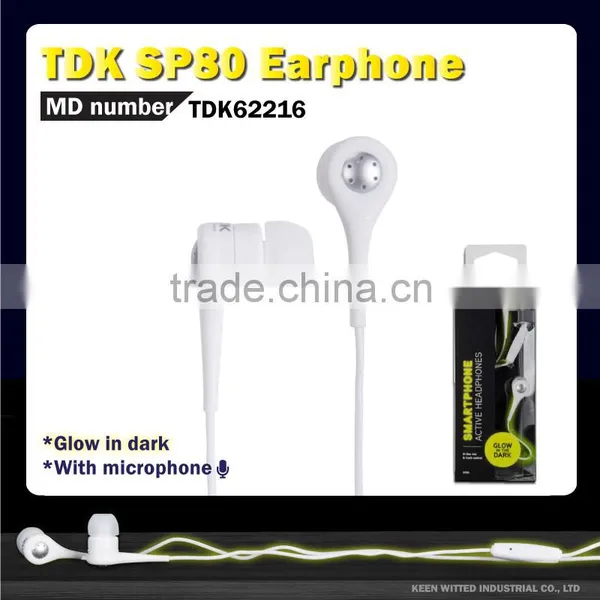 TDK SP80 Headphones, Glow in the Dark Earphones, el Earphone