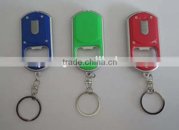 Mutil Color Keychain Bottle Opener With Led Light Key Chain photo-5