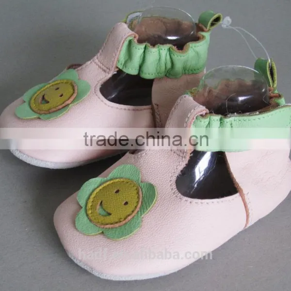 2016 Girl Boy Kids Flower Sheep Italian Leather Baby Shoes photo-3