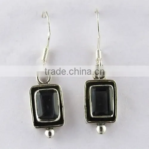 Bright Sun Iolite Earring, Gemstone Silver Jewellery, Online Silver Jewellery photo-6