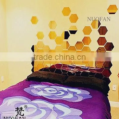Acrylic Modern DIY Hexagon Removable Furniture Decoration Mirror Wall Sticker Quality Choice photo-2
