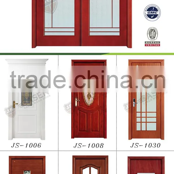 Mahogany Wood Glass Japanese Sliding Door photo-3