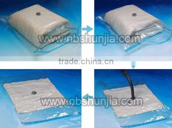 Vacuum Storage Bag Use White or Blue Zipper