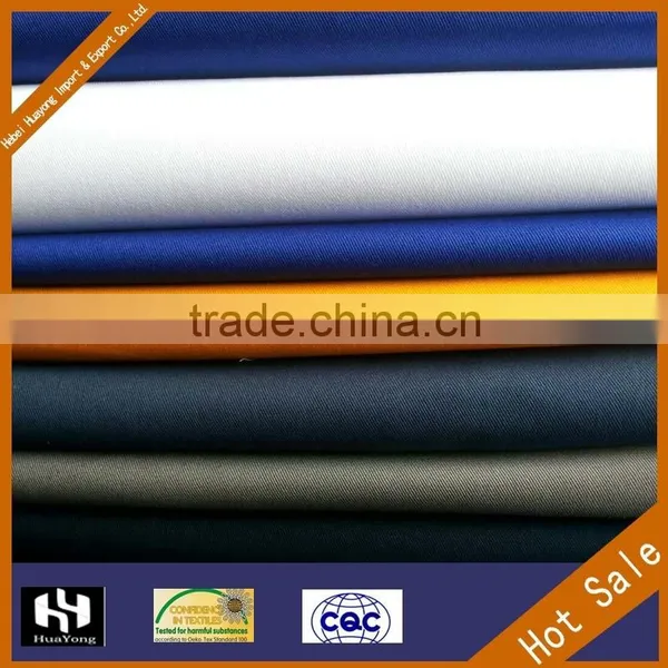 Plain Dyed 100 Polyester Twill Uniform Fabric Khaki Fabric for Workwear
