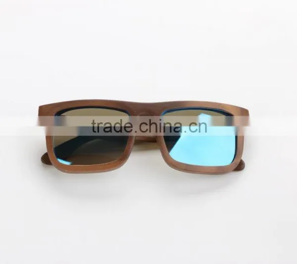 Polarized Sunglasses Custom Wood Sunglasses Blue Mirro Sunglasses Supplier's Choice photo-4