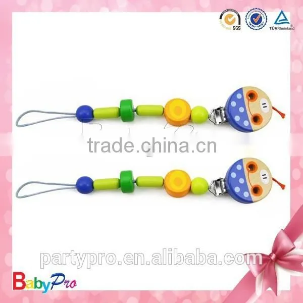 2015 Hot Sale Colorfol Custom Baby Wooden Pacifier Chain photo-6